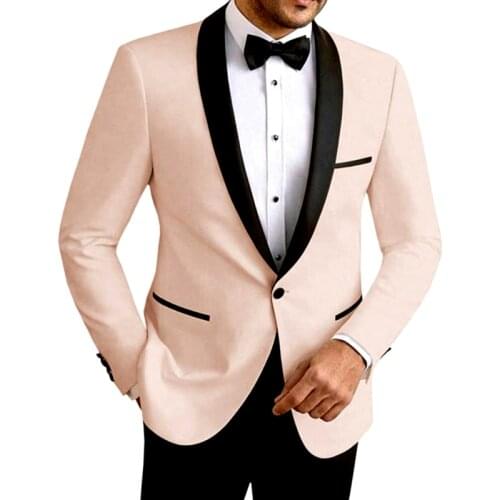 Autumn New Custom Male Clothing Mens Classic Pants Luxury Fashion Oversize Slim Fit Pink Groom Tuxedos Wedding Dinner Party