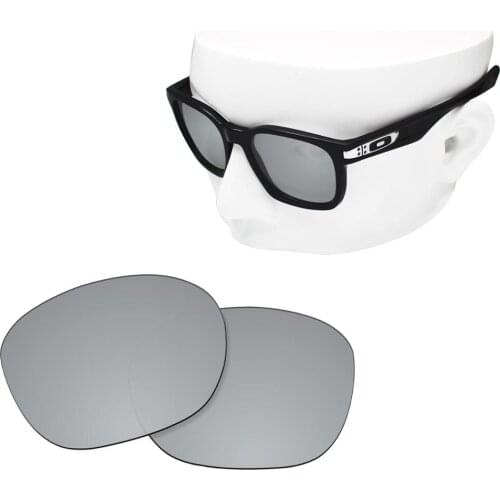 OOWLIT Polarized Replacement Lenses of Silver Mirror for-Oakley Garage Rock OO9175 Sunglasses