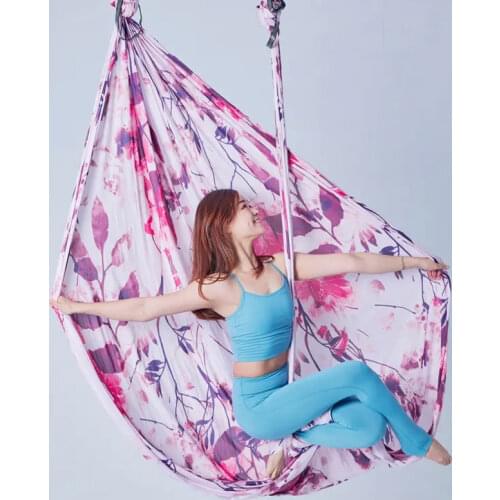 New PRIOR FITNESS Arrival Aerial Anti-gravity Yoga Hammock Swing Flying 4*2.5 Meters Yoga Bed Bodybuilding Gym Inversion Trapeze