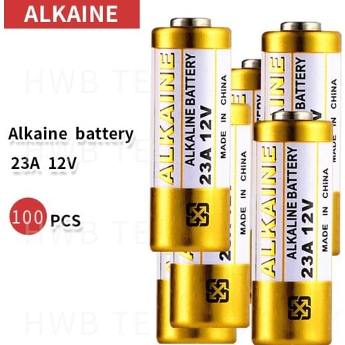 100pcs Alkaline battery 12V 23A battery 12V 27A 23A 12 V 21/23 A23 E23A MN21 RC control remote controller battery RC Part