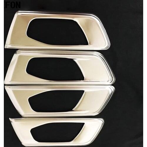 Car styling 4pcs For Honda CRV CR-V 2017 2018 Stainless Steel Door Inner Bowl Protect Sticks Trim