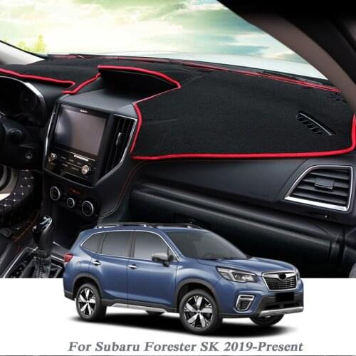 Car Styling Dashboard Protective Mat Shade Cushion Pad Rose Carpet For Subaru Forester SK 2019-Present LHD&RHD Auto Accessory
