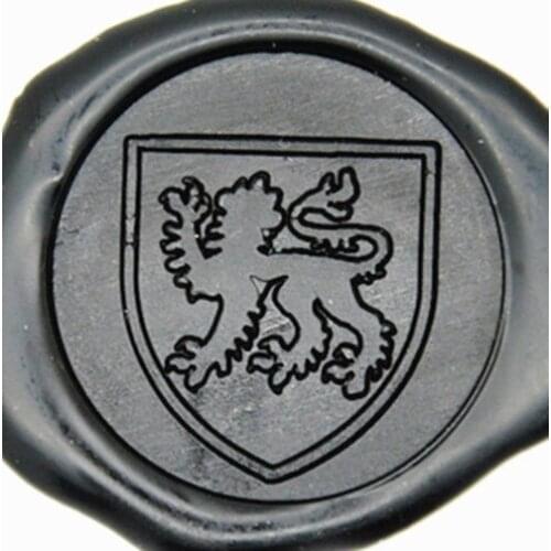 Heraldic Lion Shield Wax Seal Stamp Gift Packing Greeting Card Love Letter Party Invitation