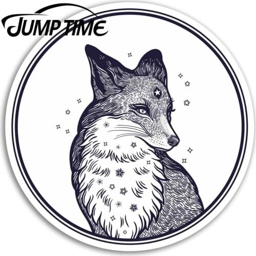 Jump Time for Wild Vixen Vinyl Stickers Fox Spirit Sticker Luggage Laptop Decal Rear Windshield Waterproof Car Accessories