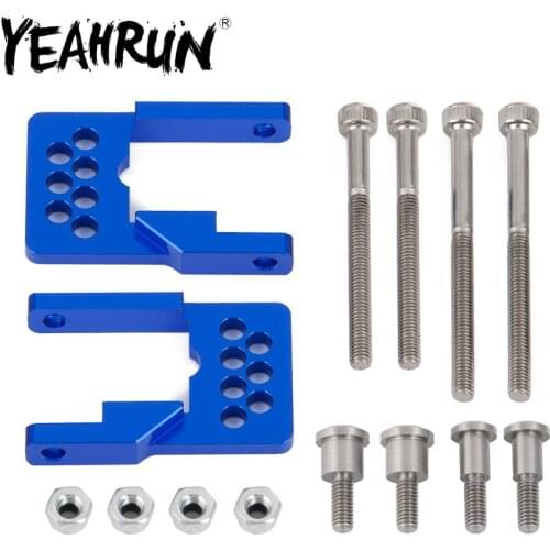 YEAHRUN Aluminium Alloy Rear Pull Link Rod Seats Mount for Tamiya CC01 1/10 RC Crawler Car Model Spare Parts
