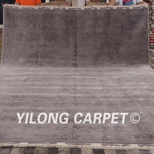YILONG 10'x13.8' 100% wool handmade carpets professionally cleaned large are rug classic wool rugs (CQG54S10x13.8)