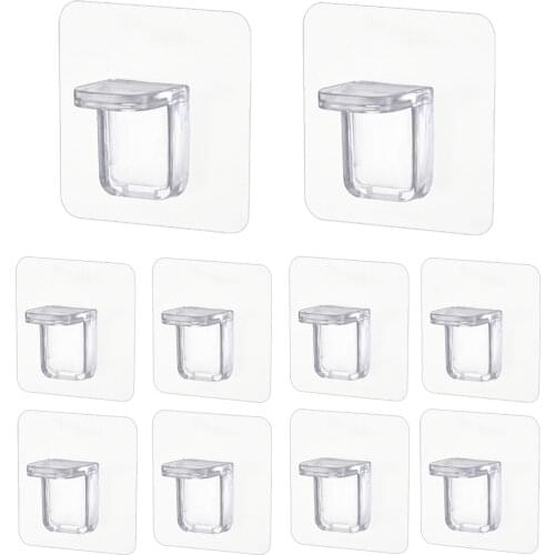 20/30Pcs Shelf Support Adhesive Pegs Plastic Closet Cabinet Shelf Support Clips Wall Hanger For Kitchen Bathroom Accessories