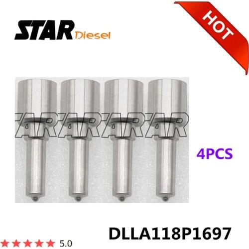 4 Pieces DLLA118P1697 Injector Tips 0433172040 Nozzle For Cummins 0986435560 0986435554 0986435522 0445120125 0445120236