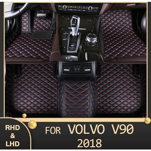 MIDOON Car floor mats for VOLVO V90 2018 Custom auto foot Pads automobile carpet cover