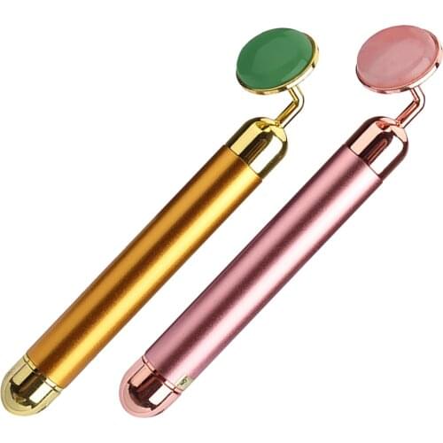 Electric Vibrating Jade Roller Facial Massager Facial Massage Skin Care Tools for Face Lifting Beauty Bar Tools