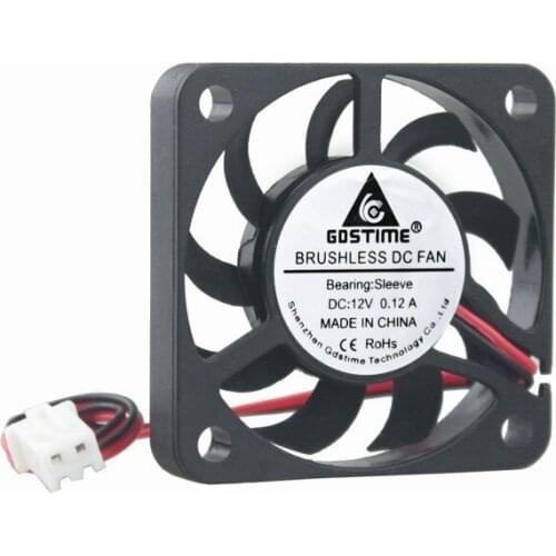 Gdstime 1 Piece 40x40x7mm DC 12V 4cm 2Pin DC Brushless Cooling Fan 40mm x 7mm 4007 PC Heatsink Cooler