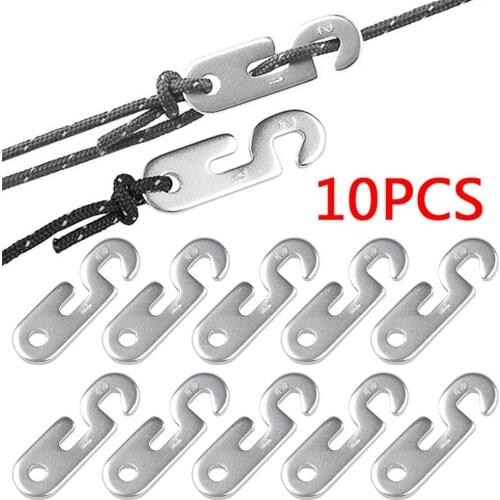 Outdoor Wind Rope Buckle Aluminum alloy Tent Canopy Anti Silp Adjustable Buckle 3MM Windproof Rope Camping Accessories