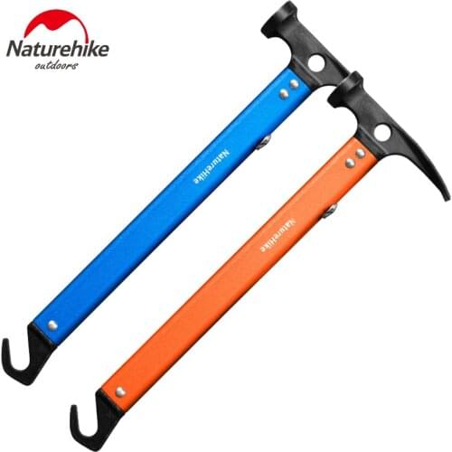 Naturehike Outdoor Tools Aluminium Alloy Hammer Camping Portable Tent Tool Hammer Multifunctional Outdoor Survival Equipment