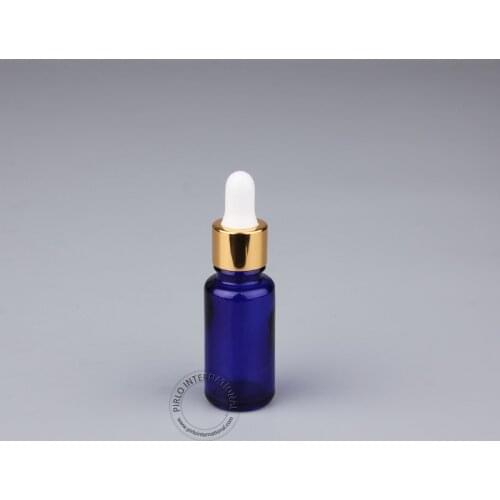 New Arrival Excellent 15ml/15cc Cobalt Blue Essential Oil Bottle 1/2oz Samll Glass Dropper Bottle Cosmetic Packaging Glassware