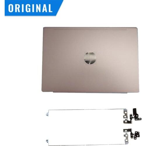 New Original LCD Back Cover for HP Pavilion 14-CE TPN-Q207 With logo and Sticker Rear Lid Case Hinges 52C7ALCTP50 Pink