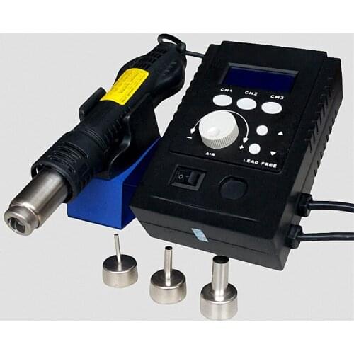 Soldering Station Portable Digital Hot Air Gun BGA Rework Solder Station Hot Air Blower Heat Gun Desoldering