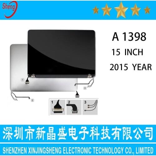 15'' Retina A1398 LCD Display Screen Assembly for Macbook Pro Late 2015 Year 661-02532 Mid 2015