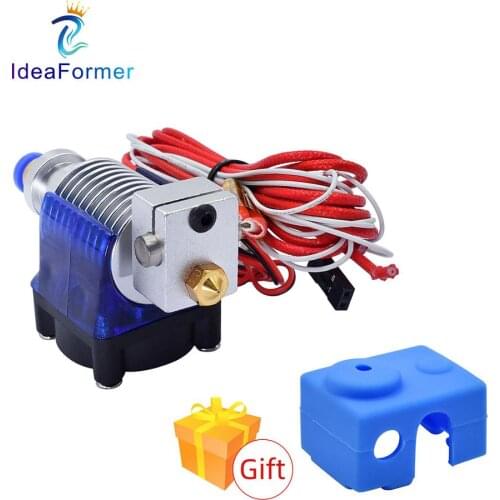 3D Printer V6 12V/24V Bowden Remote long distance J-head Hot End Kit 0.4mm Brass Nozzle+Cool Fan For 1.75 /3.0mm filament