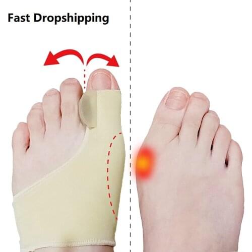4PCS/2packs Foot Bunion Corrector Hallux Valgus Toe Separator Orthopedic Products Big Toe Straightener Protector Feet Care Socks