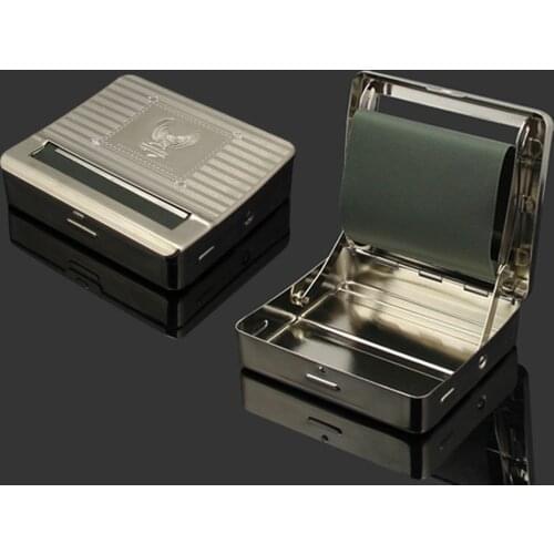 70MM Metal Cigarette Rolling Box Manual Semi-Automatic Hand Roll Tobacco Roller