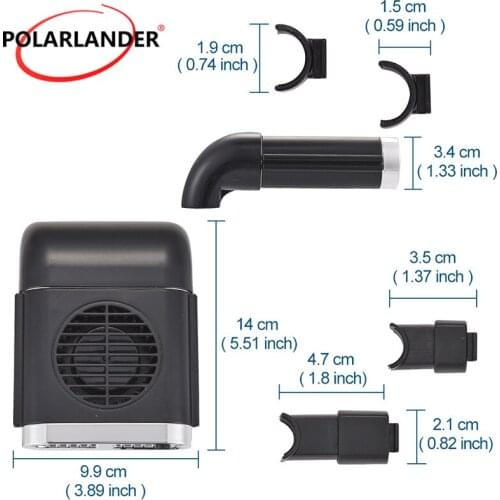 Car Fan 5V 5W USB Cooling Fan Car Seat Backrest 3 Wind Speed Car Accessories Portable Fan White / Black Vehicle Multifunctional