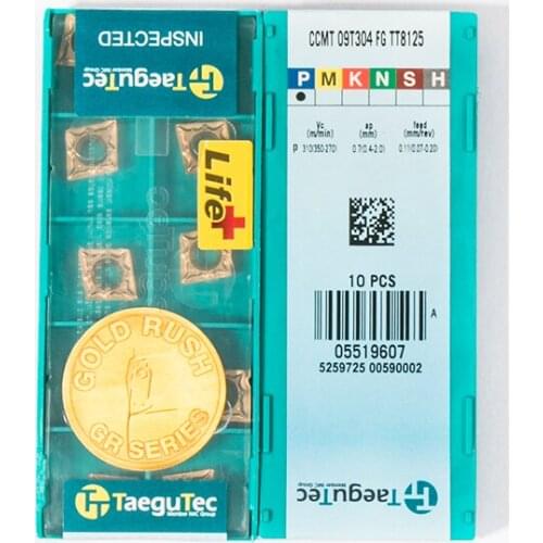 CCMT09T308 MT TT8020 CCMT09T308 MT CT3000 CCMT09T308 MT TT8125 TaeguTec Lathe or Boring Carbide Insert Tool 10pcs