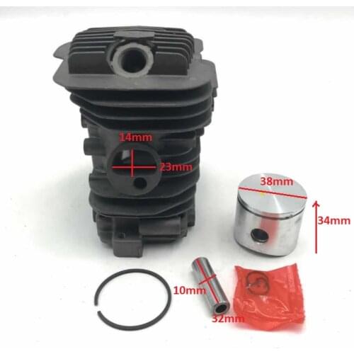 Chainsaw Cylinder & Piston Pot Kit 38mm Fits Oleo Mac 937 GS 370 & Efco 137 - 50182005A