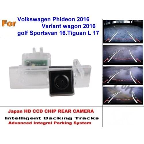For Volkswagen Phideon Variant wagon Sportsvan Tiguan L Intelligent Parking Tracks CCD Backup Reverse Car Rear View Camera