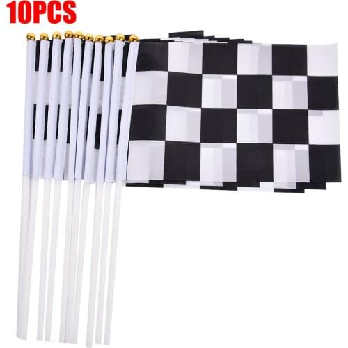 Cm Motorcycle Checkered Flag Racing Signal Flags Banners Polyester Race Pennant Flags And Banners Victory Decoration imaginative