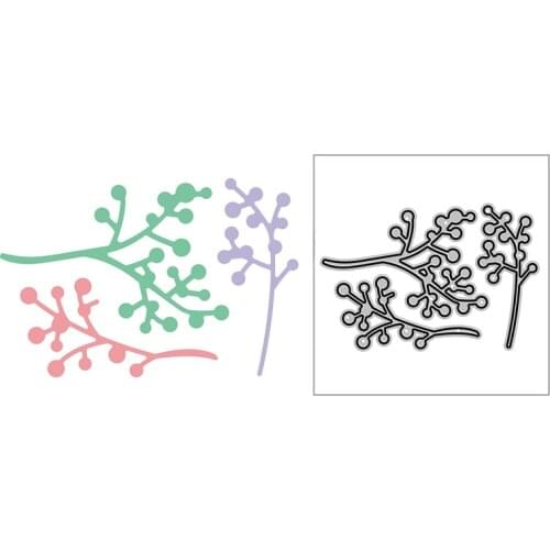 New Berry Branches Fruit Craft Embossing Mold 2021 Metal Cutting Dies for DIY Decorative Scrapbooking Album Card Making No Stamp