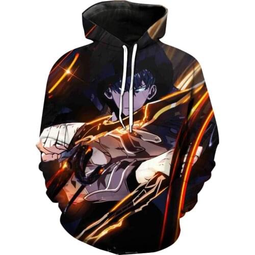 Solo Leveling 3D Print Hoodies Autumn Winter Trendy Sweatshirt Men Women Fashion Hoodie Anime Manga Pullover Harajuku Male Coats