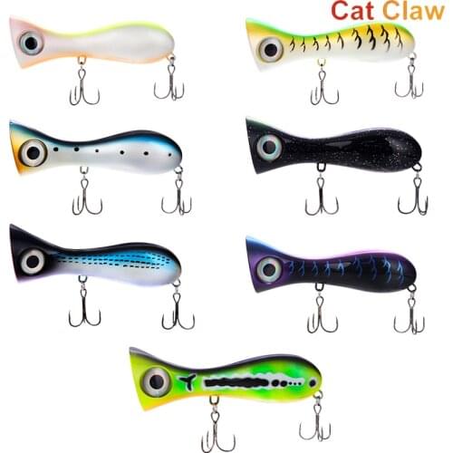 MaoKe 1pcs 10cm 31g 3d Eyes Bait Pesca Artificial Bait Peche Fishing Tackle Top Water Popper Lure Fishing Wobbler Crankbait