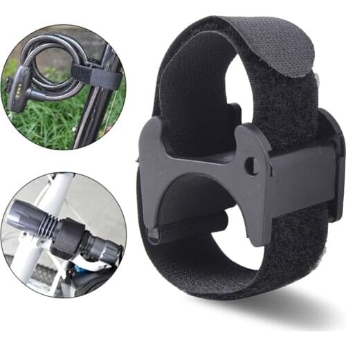 Multi-Purpose Bike Strap Band Flashlight LED Tourch Mount Holder Bike Lock Clamp Holder Magic Band Mountain Bicycle Accessories