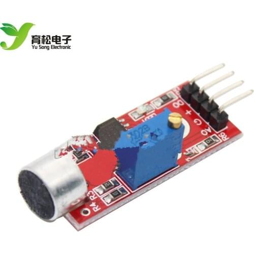 Red board High-sensitivity microphone sensor module Sound control module