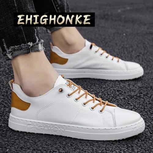 2021 trendy mens sports shoes lace-up moccasin casual shoes mens flat white Tenis Masculino mens walking sports white shoes