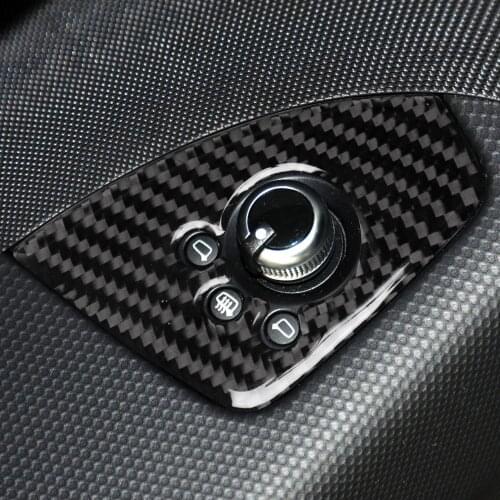 1pcs Real Carbon Fiber Car Door Button Panel Sticker Trim A fit for Audi TT 8n 8J MK123 TTRS 2008-2014 LHD Vehicles Accessories