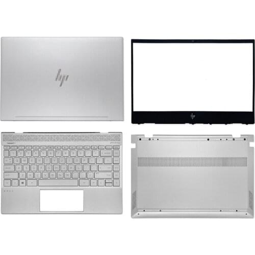 New For HP ENVY X36013-AH 13-AH0006TU TPN-W13 Laptop LCD Back Cover/Front Bezel/Bottom Case/Palmrest Keyboard withBacklit Silver