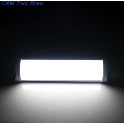 New 10W 72 LED Interior Lights Strip Bar Car Van Bus Caravan ON/OFF Switch White Lights DC 12V/24V/12-80V