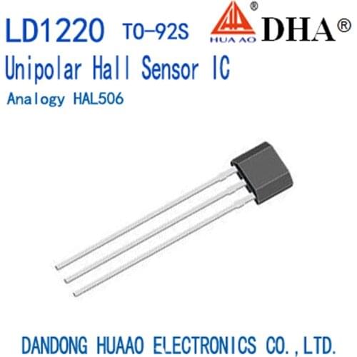 LD1220 HAL506 Unipolar Hall Sensor ASIC TO-92S SOT-23-3L