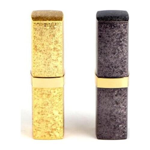Wholesale 12.1mm Lipstick Tubes Slap-up Lip Stick Containers Snow Gold Lipblam Bottles Packaging Lip Stick Bottles Lip Tubes