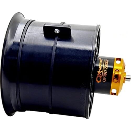 QX-Motor 70mm EDF 2.7kg Pull Force 2200KV 12-Blade Multi-Blade Fan Brushless Motor 6S CW CCW For RC Airplane Model RC Drone
