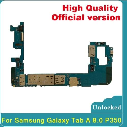 TDHHX 100% Unlocked Full Working Motherboard Mainboard Logic Board For Samsung Galaxy Tab A 8.0 P350 Motherboard With Full Chips