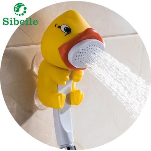 SBLE Children Show Heads Cartoon Frog Duck Lovely Home Toy Shower Kid shower Bathroom Hand Shower Water Booster Sucker Shower