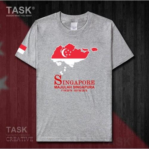 Singapore Singaporean SGP mens t shirt new Tops t-shirt Short sleeve clothes sweatshirt national team country sports Fashion 50