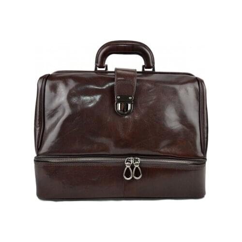 Doctor bag dark brown leather retro bag doctor bag for men women medical bag retro bag
