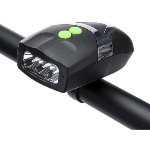 Ultra Bright 3 LED Bike Cycling Front Head Light Lamp + Electronic Bell Horn Combination Bicycle Accessories SAL99