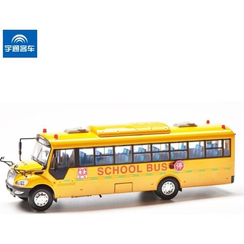 1:42 Diecast Model for Yutong School Bus ZK6109DX2 Alloy Toy Car Miniature Collection Gifts ZK6120R41