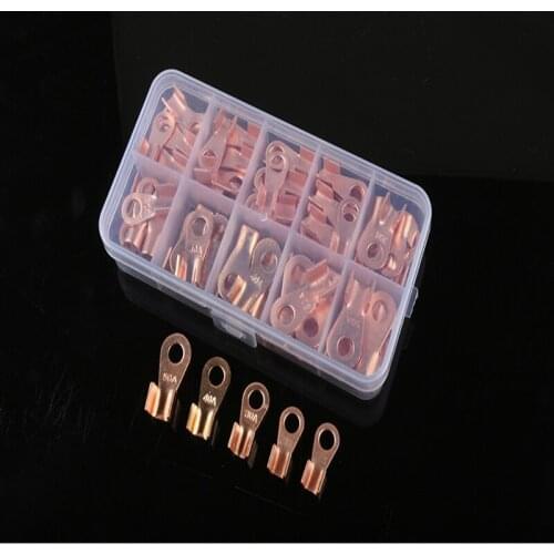 1 box OT2.5-3-20 terminal O-type round bare end copper nose 3mm-20mm screw hole crimping 2-2.5m2