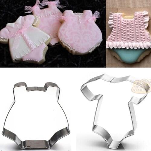 1pcs patisserie reposteria Baby Dress Moldes Metal Cookie Cutter Sugarcraft Fondant Cake Decor Tool Cupcake Biscuit Pastry Mould