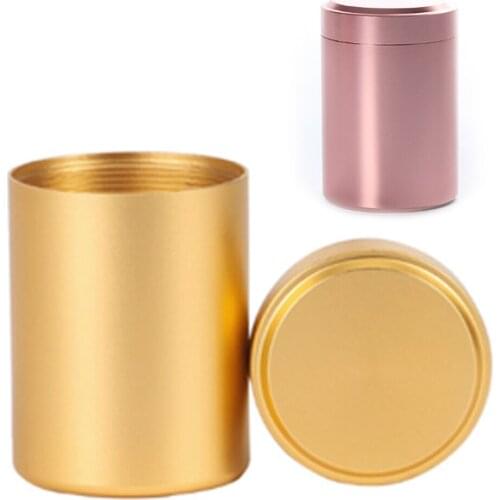 10Pcs Aluminum Tobacco Tea Case Waterproof Capsule Storage Box Pill Case Cigarette Accessories Smoke Smoking Herb Container